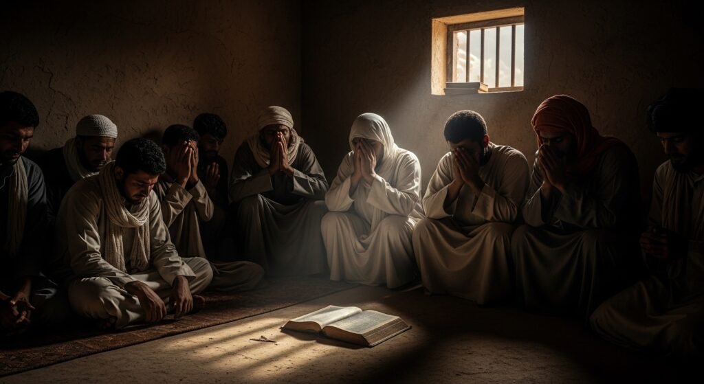 Iêmen perseguição religiosa: Cristãos se reúnem em segredo apesar das prisões 2026 2 Iêmen perseguição religiosa: cristãos em oração secreta 2026