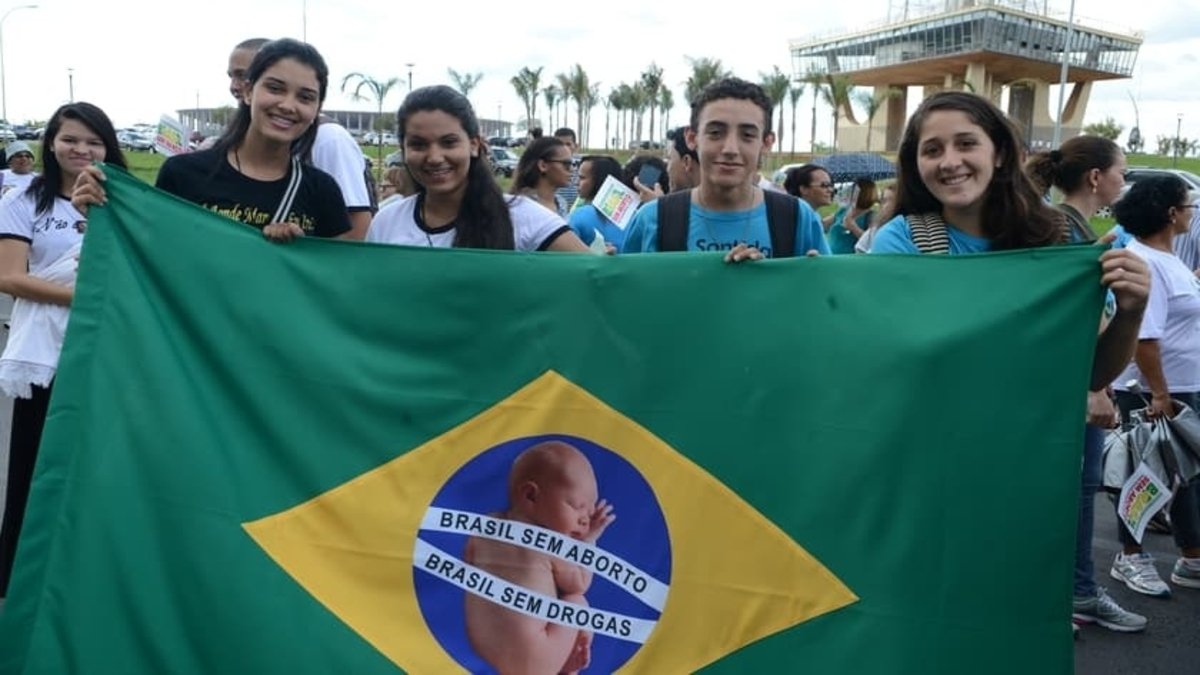 Gráfico da pesquisa PoderData mostrando a Geração Z contra o aborto no Brasil