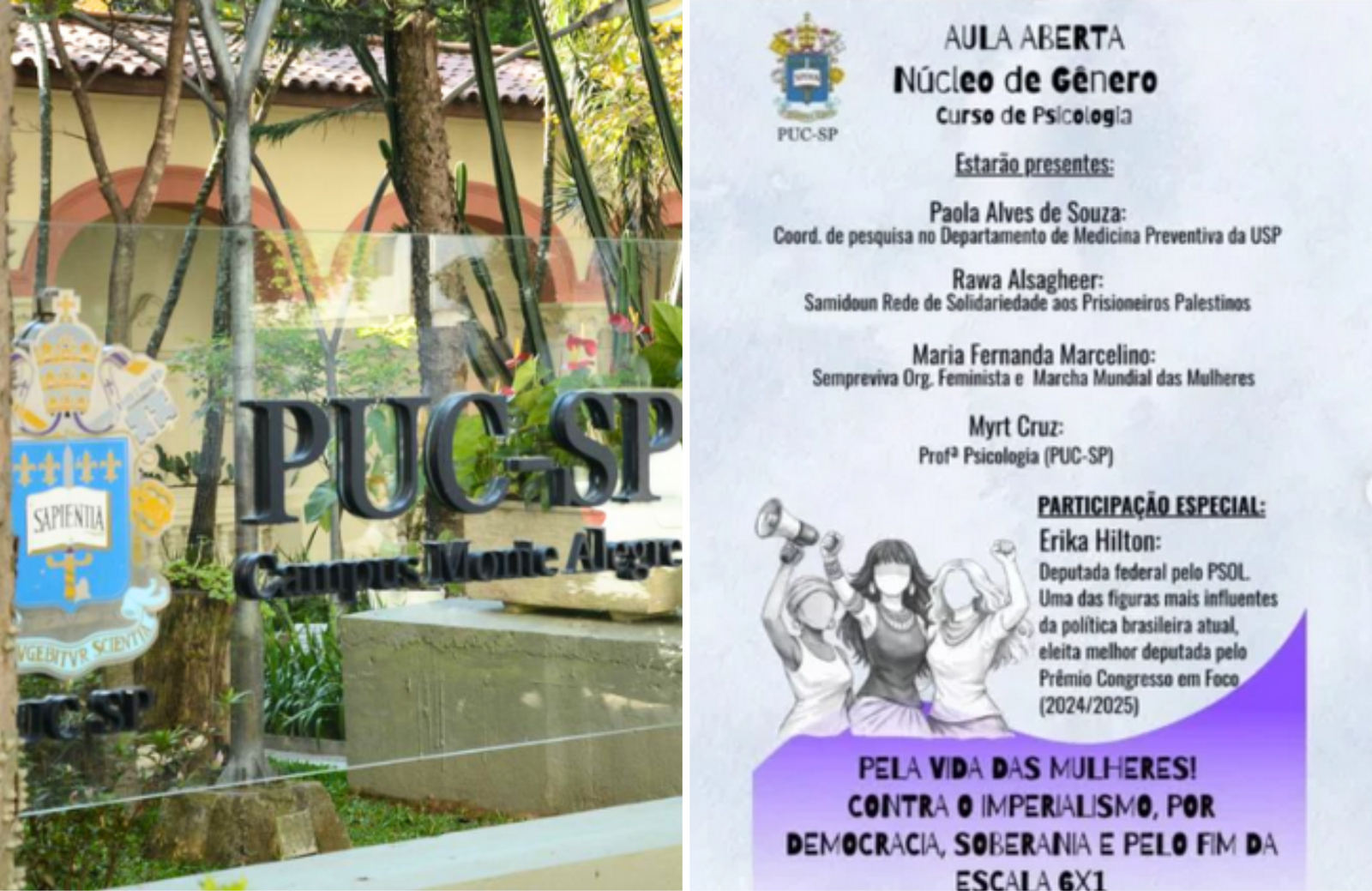 Representante de grupo considerado terrorista por EUA e Canadá participou de aula na PUC-SP 1 Representante de grupo