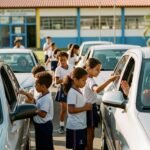 Alunos oram por pais na saída de escola e testemunham presença de Deus