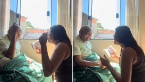### Louvor e Esperança: O Encontro Emocionante de uma Neta com seu Avô Enfermo