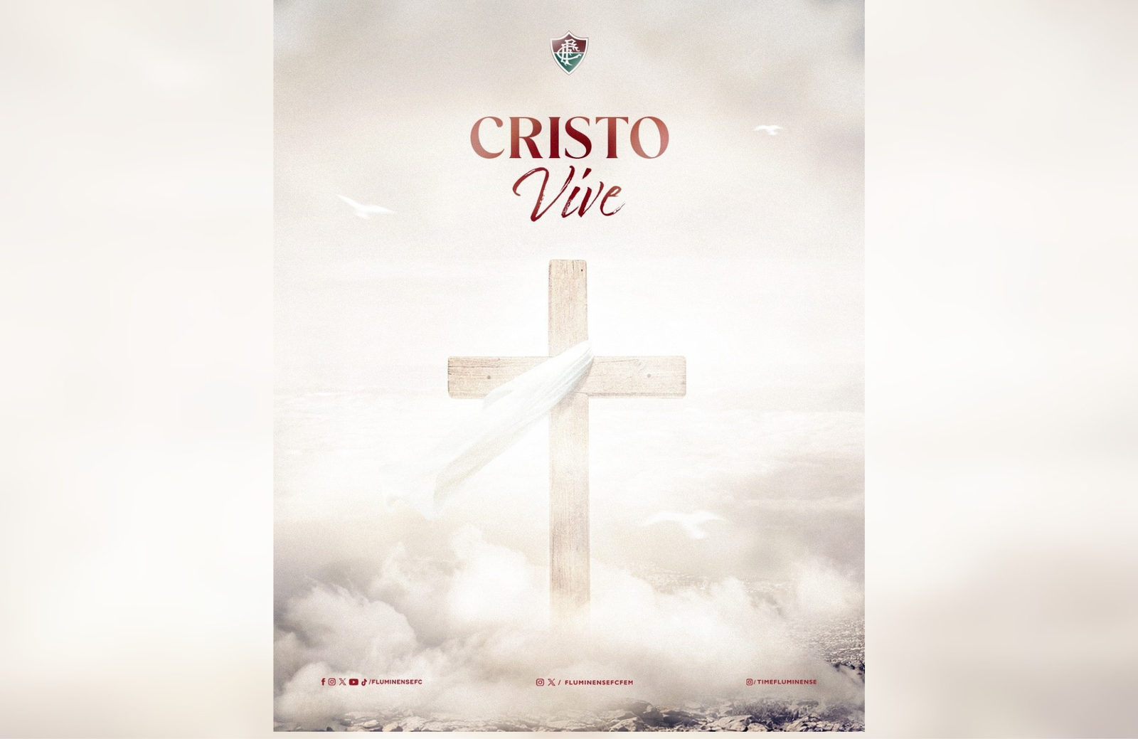 Fluminense Une Torcedores Rivais em Celebração da Páscoa com Mensagem Cristã 1 Fluminense posta sobre