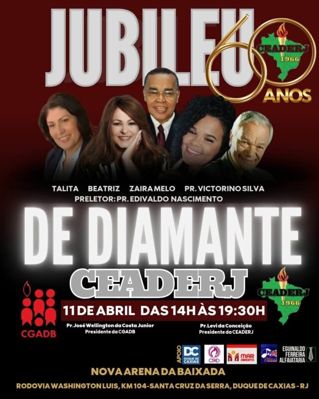 CEADERJ Celebra 60 Anos de Fé e Unidade em Grande Jubileu de Diamante 1 CEADERJ comemora Jubileu