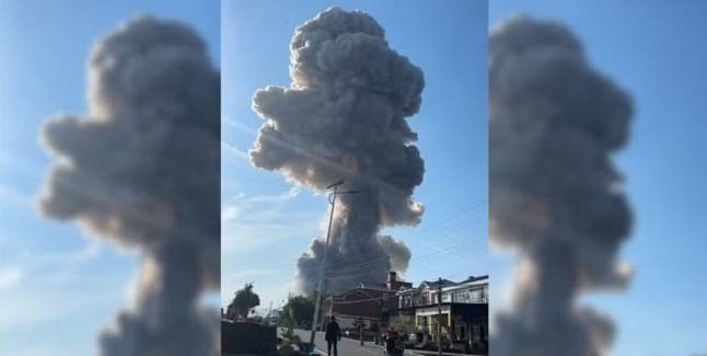 Explosão em fábrica