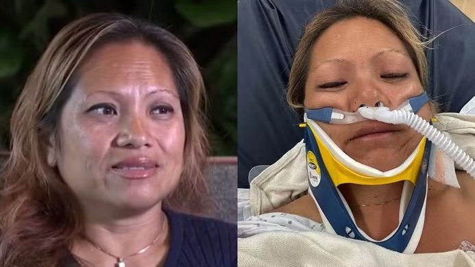 Mulher é resgatada