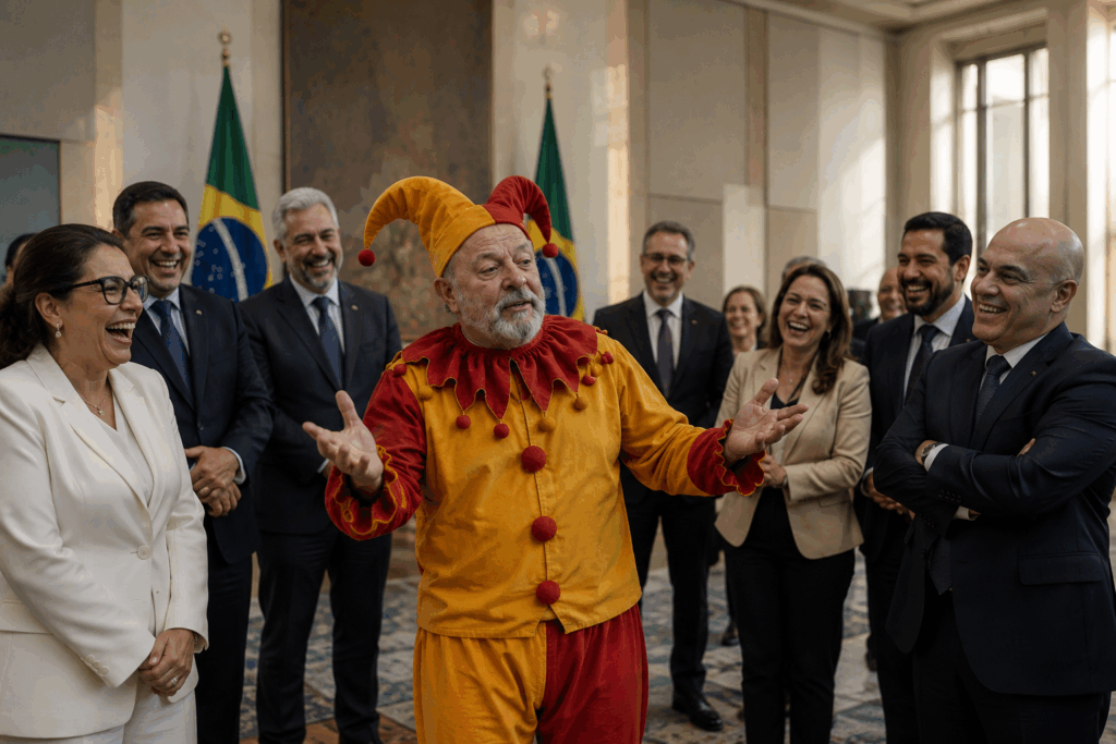 A Bofetada da Realidade: O Papel do Bufão da Corte na Política Brasileira 1 Quem vai alertar