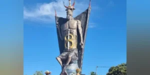Estátua de 11 metros do diabo gera polêmica no Ceará e provoca r…