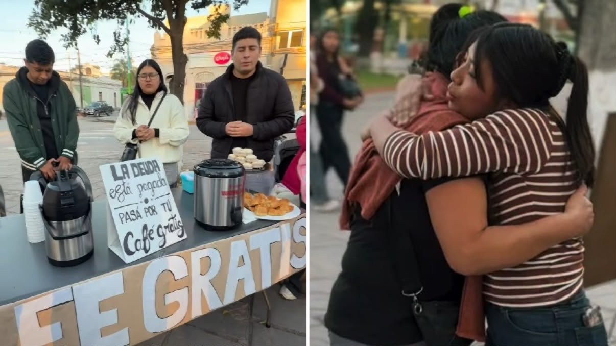 Jovens argentinos distribuem café e disseminam esperança nas ruas... 1 Jovens distribuem café