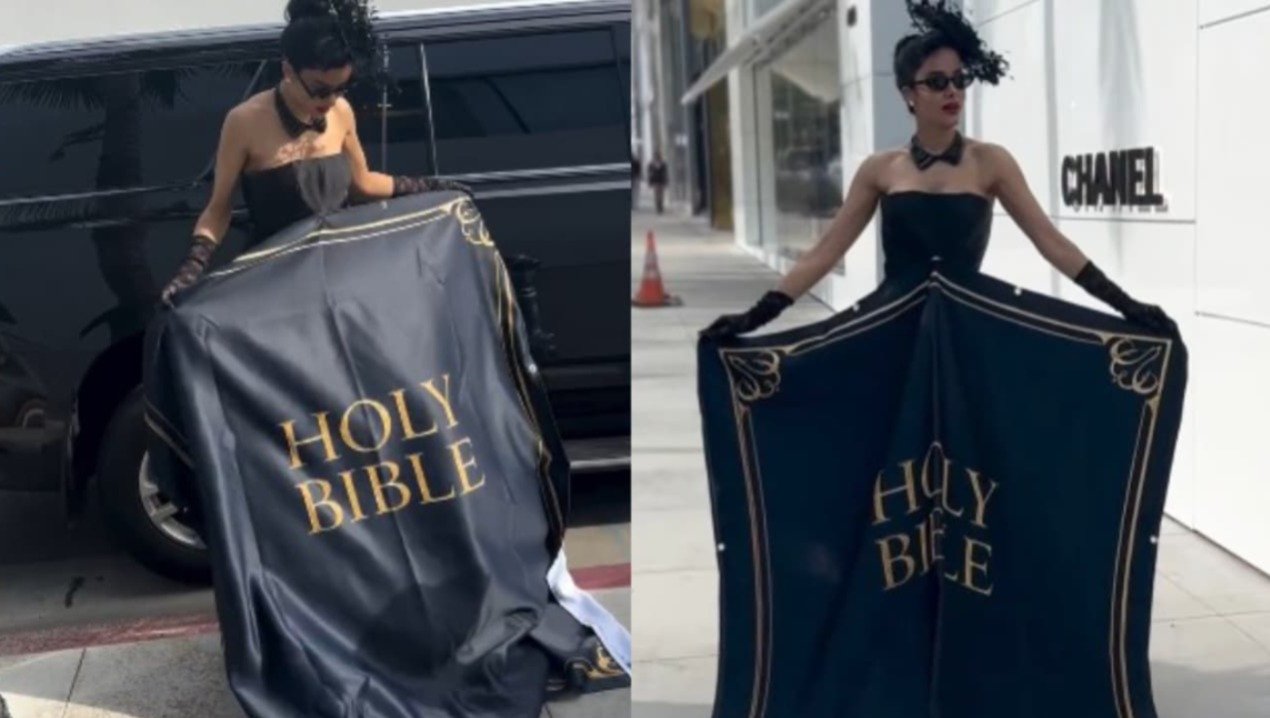 Atriz Massiel Taveras promove leitura da Bíblia com vestido impact... 1 Atriz que pregou