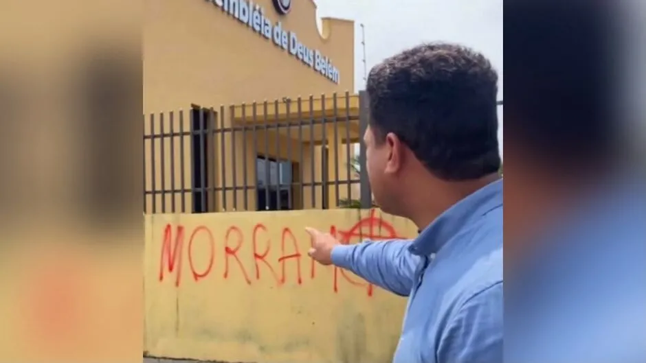 Igreja é pichada